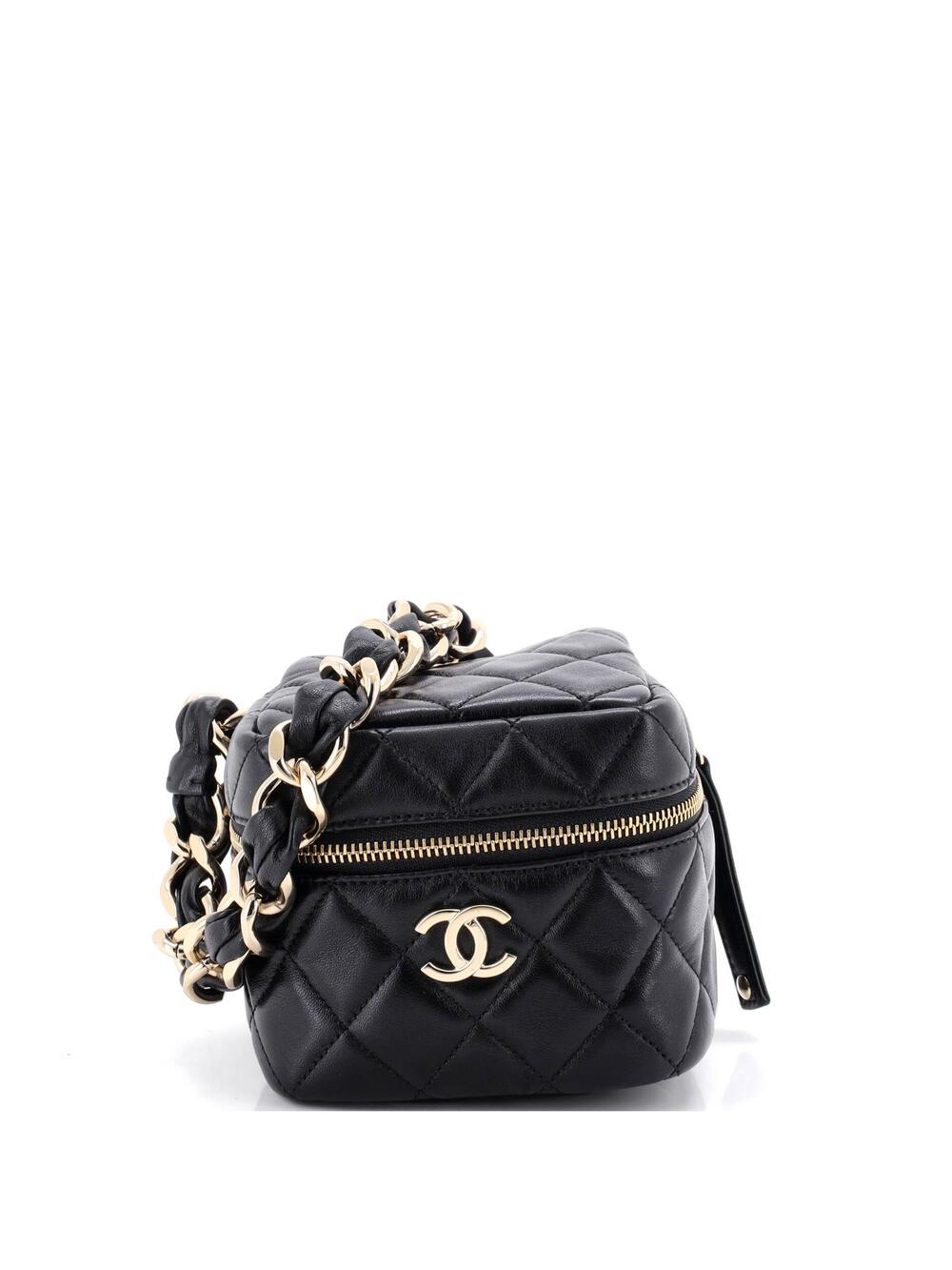 Chanel Cc Cube Zip Clutch With Chain #374856C23B